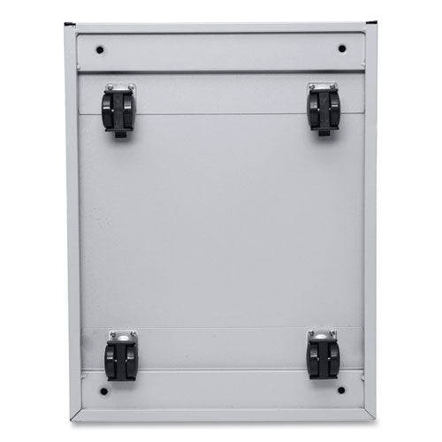Image of Alera® File Pedestal With Full-Length Pull, Left Or Right, 2-Drawers: Box/file, Legal/letter, Light Gray, 14.96" X 19.29" X 21.65"