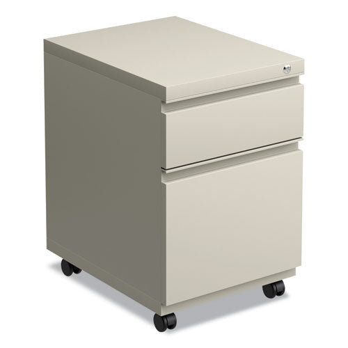 Image of Alera® File Pedestal With Full-Length Pull, Left Or Right, 2-Drawers: Box/file, Legal/letter, Putty, 14.96" X 19.29" X 21.65"