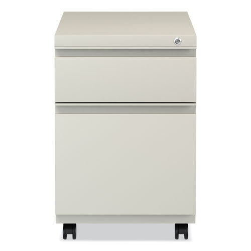 Image of Alera® File Pedestal With Full-Length Pull, Left Or Right, 2-Drawers: Box/file, Legal/letter, Putty, 14.96" X 19.29" X 21.65"