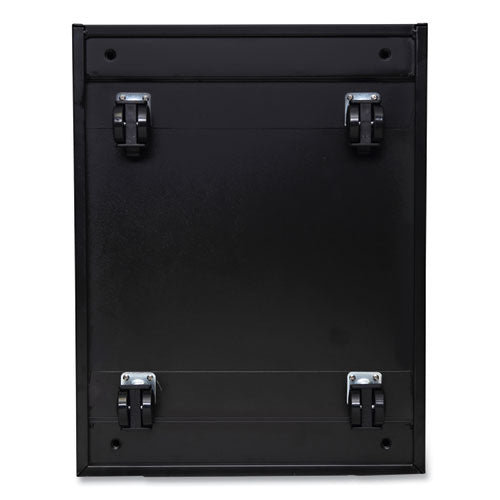 Image of Alera® File Pedestal With Full-Length Pull, Left Or Right, 2 Legal/letter-Size File Drawers, Black, 14.96" X 19.29" X 27.75"