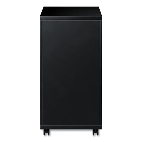 Image of Alera® File Pedestal With Full-Length Pull, Left Or Right, 2 Legal/letter-Size File Drawers, Black, 14.96" X 19.29" X 27.75"
