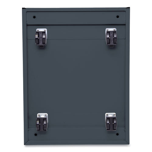 Image of Alera® File Pedestal With Full-Length Pull, Left Or Right, 2 Legal/letter-Size File Drawers, Charcoal, 14.96" X 19.29" X 27.75"