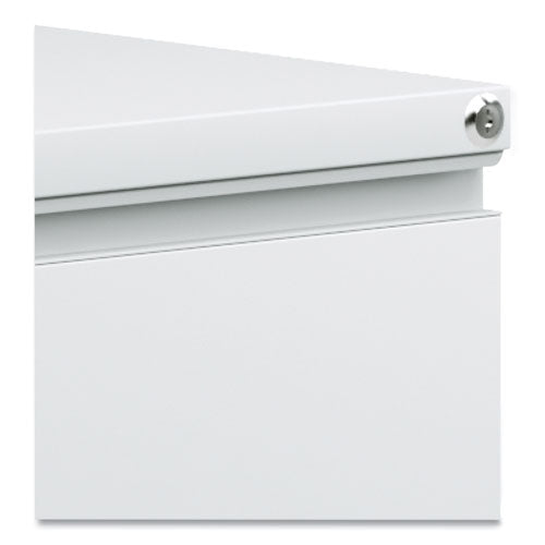 Image of Alera® File Pedestal With Full-Length Pull, Left Or Right, 2 Legal/letter-Size File Drawers, Light Gray, 14.96" X 19.29" X 27.75"