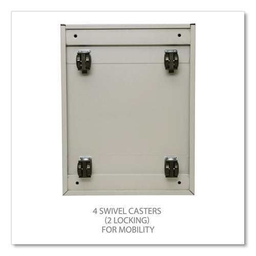 Image of Alera® File Pedestal With Full-Length Pull, Left Or Right, 2 Legal/letter-Size File Drawers, Putty, 14.96" X 19.29" X 27.75"