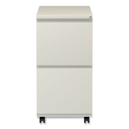Image of Alera® File Pedestal With Full-Length Pull, Left Or Right, 2 Legal/letter-Size File Drawers, Putty, 14.96" X 19.29" X 27.75"