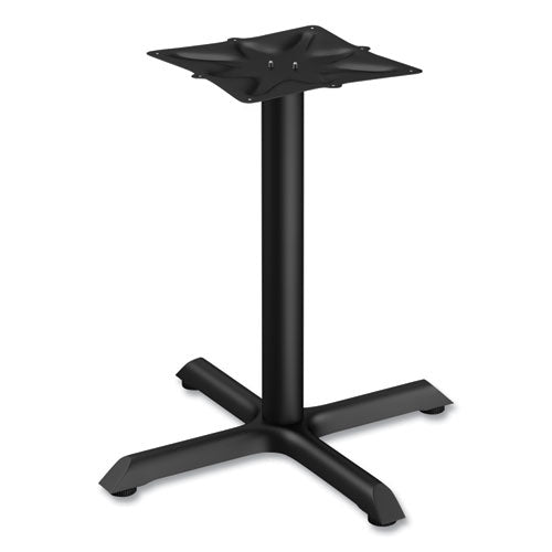 Image of Alera® Alera Hospitality Series Single-Column Bases, 27.5" Diameter, 28.5"h, 300 lb Cap, Steel, Black