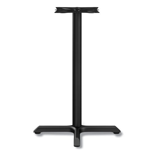 Image of Alera® Alera Hospitality Series Single-Column Bases, 27.5" Diameter, 28.5"h, 300 lb Cap, Steel, Black