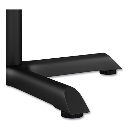 Image of Alera® Alera Hospitality Series Single-Column Bases, 27.5" Diameter x 40.38"h, 300 lb Cap, Steel, Black
