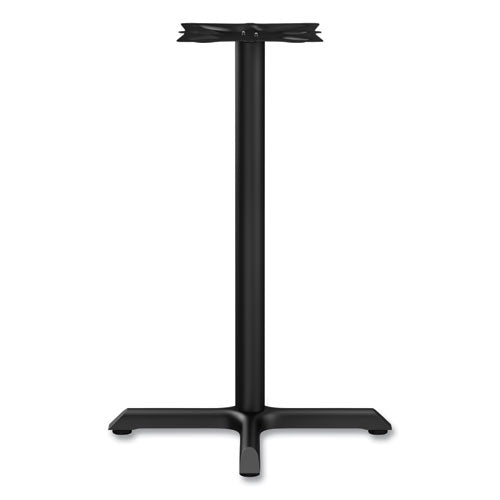 Image of Alera® Alera Hospitality Series Single-Column Bases, 27.5" Diameter x 40.38"h, 300 lb Cap, Steel, Black