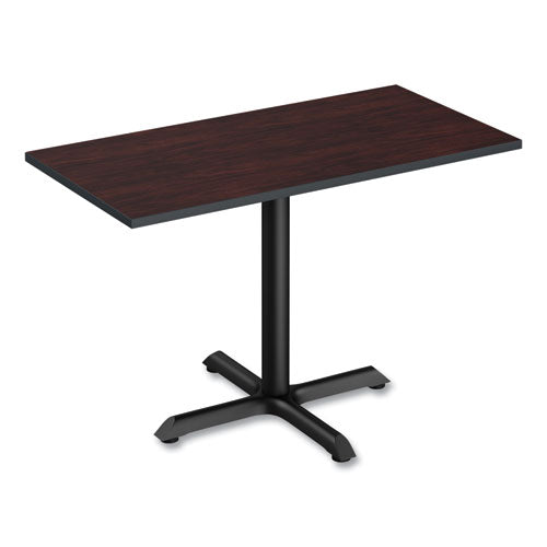Image of Alera® Alera Hospitality Series Single-Column Bases, 27.5" Diameter x 40.38"h, 300 lb Cap, Steel, Black