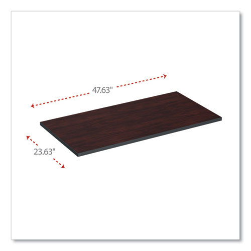 Image of Alera® Reversible Laminate Table Top, Rectangular, 47.63 X 23.63, Medium Cherry/mahogany