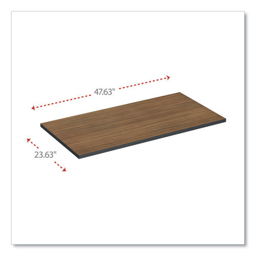 Image of Alera® Reversible Laminate Table Top, Rectangular, 47.63w X 23.63d, Espresso/walnut
