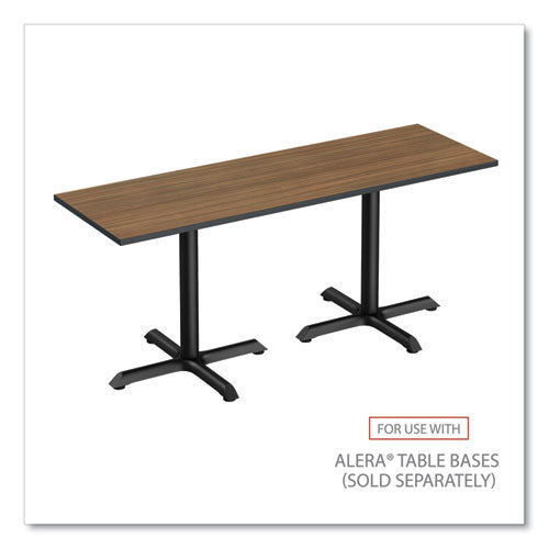 Image of Alera® Reversible Laminate Table Top, Rectangular, 71.5w X 23.63d, Espresso/walnut