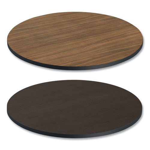 Image of Alera® Reversible Laminate Table Top, Round, 35.5" Diameter, Espresso/Walnut