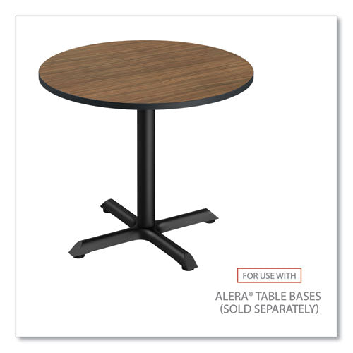 Image of Alera® Reversible Laminate Table Top, Round, 35.5" Diameter, Espresso/Walnut