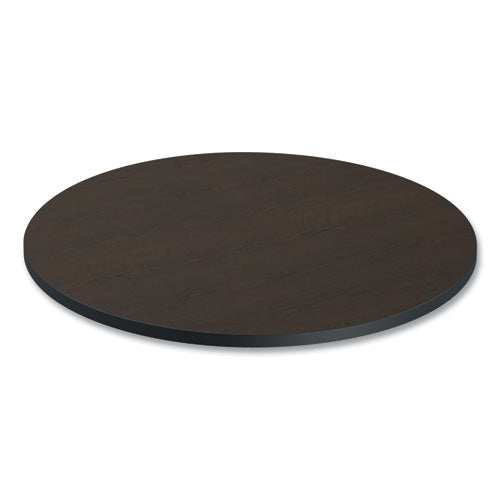 Image of Alera® Reversible Laminate Table Top, Round, 35.5" Diameter, Espresso/Walnut