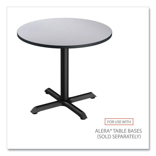 Image of Alera® Reversible Laminate Table Top, Round, 35.5" Diameter, White/Gray