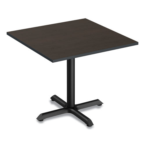 Image of Alera® Reversible Laminate Table Top, Square, 35.38w X 35.38d, Espresso/walnut