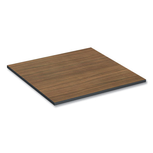 Image of Alera® Reversible Laminate Table Top, Square, 35.38w X 35.38d, Espresso/walnut