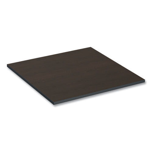 Image of Alera® Reversible Laminate Table Top, Square, 35.38w X 35.38d, Espresso/walnut