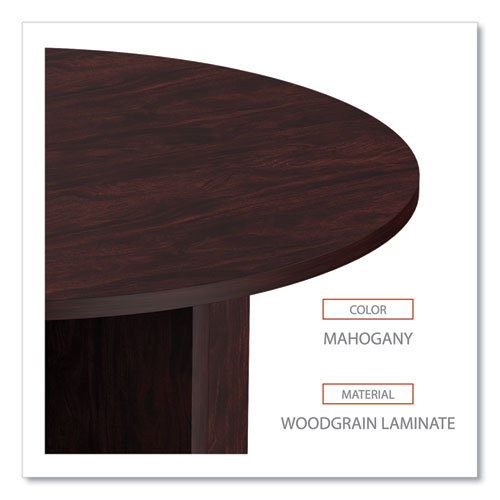 Image of Alera® Alera Valencia Round Conference Table with Legs, 42" Diameter x 29.5h, Mahogany