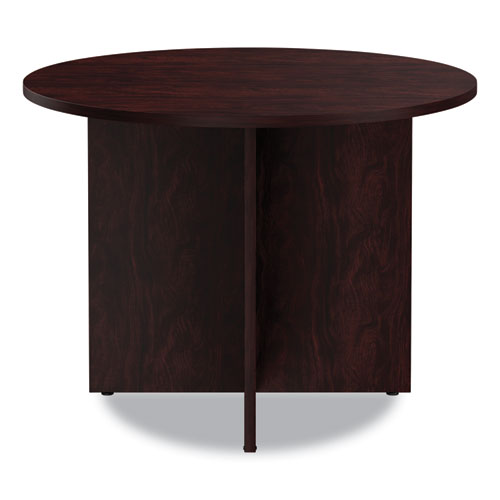 Image of Alera® Alera Valencia Round Conference Table with Legs, 42" Diameter x 29.5h, Mahogany