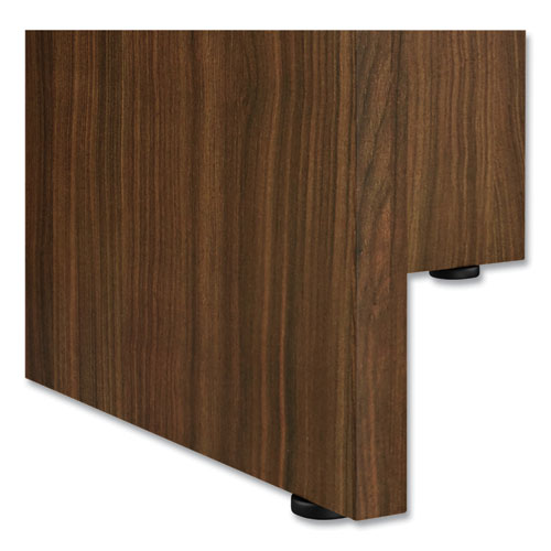 Image of Alera® Alera Valencia Round Conference Table with Legs, 42" Diameter x 29.5h, Modern Walnut