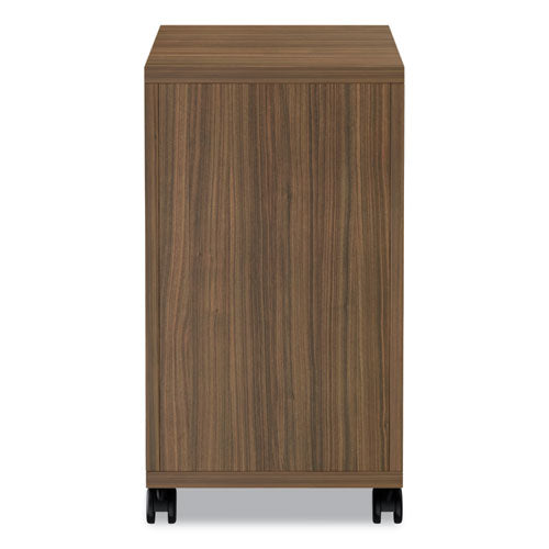 Image of Alera® Alera Valencia Series Mobile Pedestal, Left Or Right, 2 Legal/letter-Size File Drawers, Modern Walnut, 15.38" X 20" X 26.63"