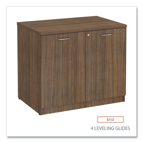 Image of Alera® Alera Valencia Series Storage Cabinet, 34.3w x 22.78d x 29.5h, Modern Walnut