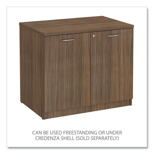 Image of Alera® Alera Valencia Series Storage Cabinet, 34.3w x 22.78d x 29.5h, Modern Walnut