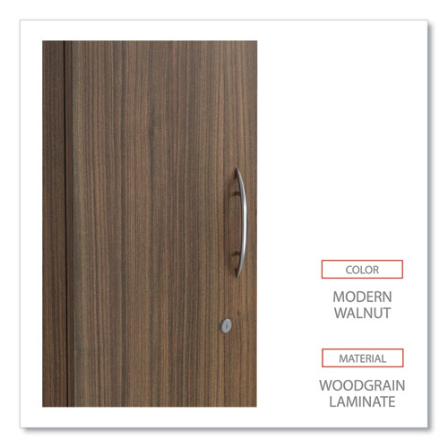 Image of Alera® Alera Valencia Series Wardrobe, 11.88w x 22.78d x 65h, Modern Walnut