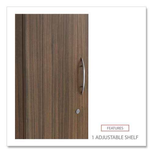 Image of Alera® Alera Valencia Series Wardrobe, 11.88w x 22.78d x 65h, Modern Walnut