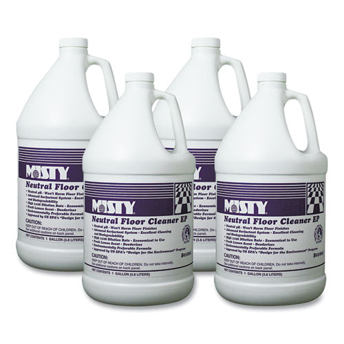 Image of Misty® Neutral Floor Cleaner Ep, Lemon, 1 Gal Bottle