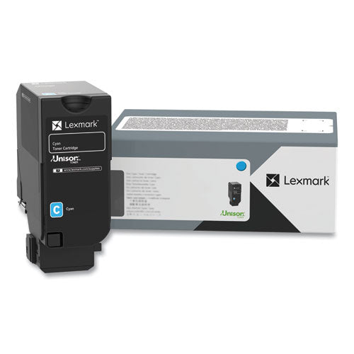 Image of Lexmark 74C0SCG Return Program Toner, 7,000 Page-Yield, Cyan