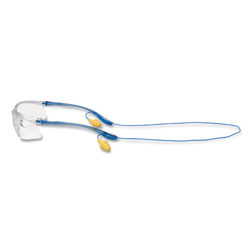 Image of 3M Virtua Sport CCS Protective Eyewear, Blue Plastic Frame, Clear Polycarbonate Lens