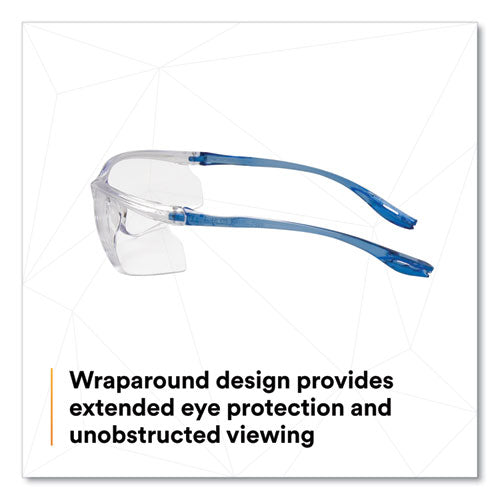 Image of 3M Virtua Sport CCS Protective Eyewear, Blue Plastic Frame, Clear Polycarbonate Lens