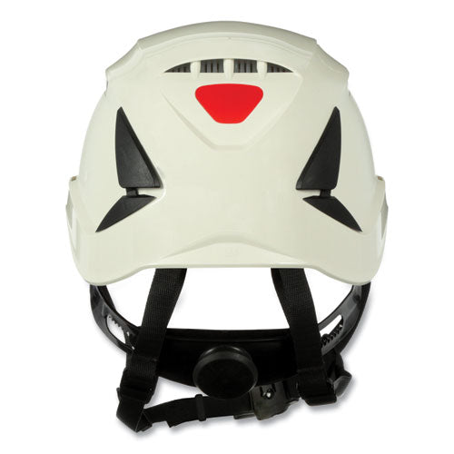 Image of 3M SecureFit X5000 Series Safety Helmet, Vented, 6-Point Pressure Diffusion Ratchet Suspension, White