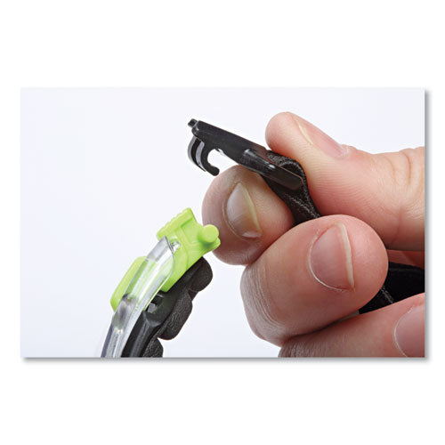 Image of 3M Solus 1000-Series Safety Glasses, Green Plastic Frame, Clear Polycarbonate Lens