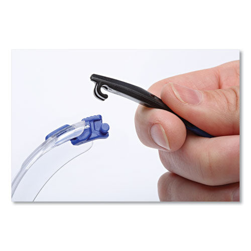 Image of 3M Solus 1000 Series Safety Glasses, Blue Plastic Frame, Clear Polycarbonate Lens