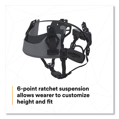 Image of 3M SecureFit X5000 Series Safety Helmet, 6-Point Pressure Diffusion Ratchet Suspension, White