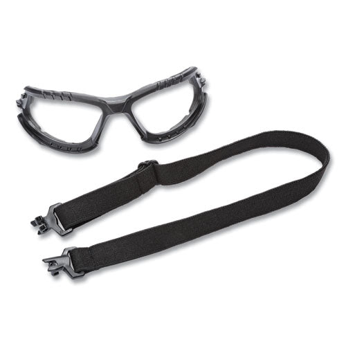 Image of 3M Solus 1000-Series Safety Glasses, Green Plastic Frame, Clear Polycarbonate Lens