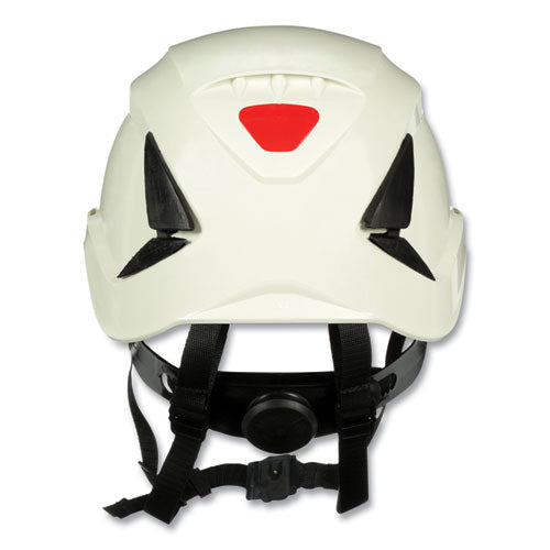 Image of 3M SecureFit X5000 Series Safety Helmet, 6-Point Pressure Diffusion Ratchet Suspension, White