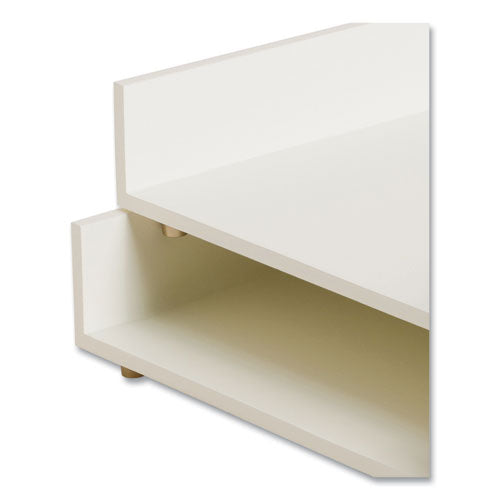 Image of U Brands Juliet Paper Tray, 1 Section, Holds 11" x 8.5" Files, 10 x 12.25 x 2.5, White