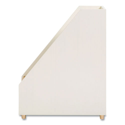 Image of U Brands Juliet Magazine Holder, 3.75 x 9.75 x 11.77, White