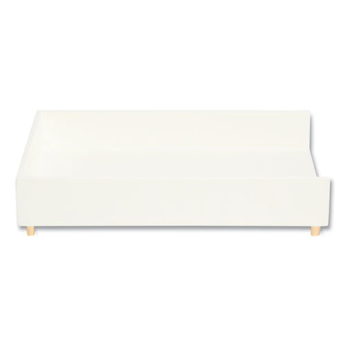 Image of U Brands Juliet Paper Tray, 1 Section, Holds 11" x 8.5" Files, 10 x 12.25 x 2.5, White
