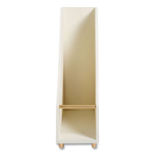 Image of U Brands Juliet Magazine Holder, 3.75 x 9.75 x 11.77, White