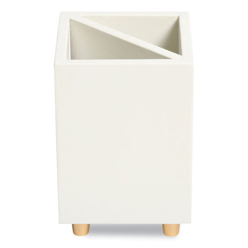 Image of U Brands Juliet Pencil Cup, 3"w x 3"d x 4"h, White