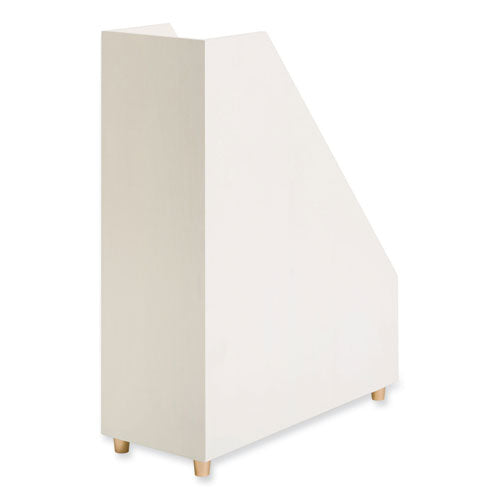 Image of U Brands Juliet Magazine Holder, 3.75 x 9.75 x 11.77, White