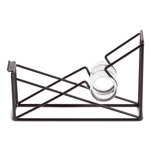 Image of U Brands Vena Tape Dispenser, 1" Core, Metal, Black