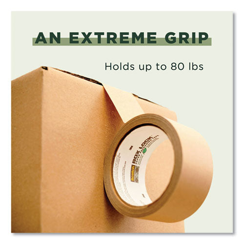 Image of Scotch® Box Lock Paper Packaging Tape, 3" Core, 1.88" x 25 yds, Brown